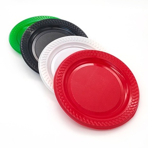Elegant 7Inch Disposable PS Plastic Dishes Plates