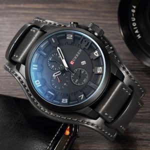 Nuevo Reloj con Logotipo Personalizado CURREN 8225, Reloj de Lujo para Hombre, Esfera Grande, Calendario, Resistente al Agua, Correa de Cuero, Estilo Casual - Product Image 2