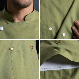 Uniformes De Filipinas Chef restaurante y Bar uniformes <span class=keywords><strong>cocina</strong></span> Chef ropa Extra grande <span class=keywords><strong>cocina</strong></span> Chef uniforme abrigo nuevo 2024 - Product Image 2