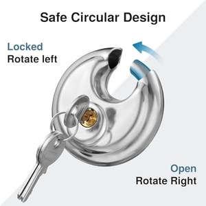 Cadenas à disque rond en acier inoxydable, étanche et antirouille - Product Image 5