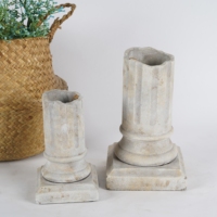 Ornement de colonne romaine antique pour jardin, maison, bureau, chambre à coucher, salon, décoration extérieure, ferme, bouquet de fleurs, pot en ciment