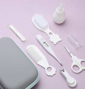 Factory Supply Plastic Baby Comb Nasal Aspirator Set Thermometer <strong>Care</strong> <strong>Package</strong> 8-Piece Baby <strong>Care</strong> Kit - Product Image 1