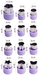 Nhà Bếp Thép Không Gỉ 12 Pcs Hướng Dẫn Sử Dụng Dễ Thương Rau Biscuit Trái Cây Báo Chí Tem Bánh Mì Khuôn <span class=keywords><strong>Cookie</strong></span> <span class=keywords><strong>Cutter</strong></span> Set Cho Nhà - Product Image 5