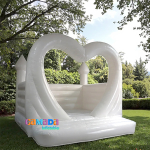 <span class=keywords><strong>2025</strong></span> <span class=keywords><strong>Inflatable</strong></span> Trắng nhà bị trả lại, PVC <span class=keywords><strong>Inflatable</strong></span> tình yêu hình dạng trắng lâu đài với Máy thổi khí, cho đám cưới và bên trang trí - Product Image 2