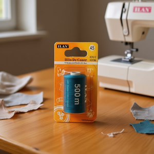 Filo da Cucito Ilan 500M 40S/2 Colore 45 Blu Scuro per Macchina da Cucire e Cucito a Mano - Product Image 2