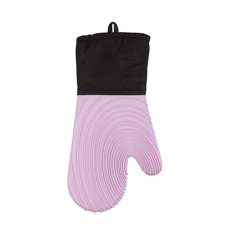 Gants de fil de bouche plat emballage de sac à fermeture éclair violet