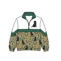 Pré-vente : Sweat-shirt à col zippé pour bébés garçons, imprimé chasse et faune