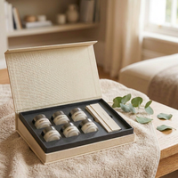 Boîte d'emballage cosmétique personnalisée écologique en carton recyclé avec insert magnétique en éponge, kit d'échantillons de sérum et crème de soin de la peau, luxe rigide