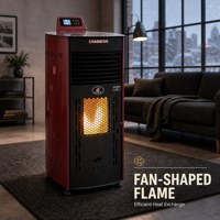 Chauffage à air chaud à granulés à combustion propre, thermostat numérique intelligent, fonctionnement silencieux pour pépinières et entrepôts