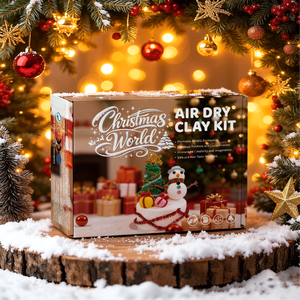 Kit de Pâte à Modeler à Séchage à l'Air Personnalisé pour Noël, Non Toxique, Ensemble Créatif pour Enfants pour Décoration de Bonhomme de Neige et Arbre, Jouet Éducatif, Cadeau de Fêtes, Vente en Gros - Product Image 6
