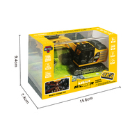 Jouets de véhicules d'ingénierie télécommandés colorés et populaires QS, mini-modèles de camions de ville en métal télécommandés pour enfants, cadeau