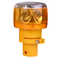 Balise solaire de signalisation routière LED haute qualité, clignotante, avec visibilité de 500 m, en matériau PC, pour camions