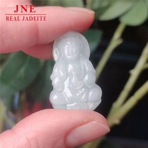 Mini sculpture de <span class=keywords><strong>Bouddha</strong></span> Maitreya de Feitsui du Myanmar, 19 * 20 mm, pendentifs pour enfants, accessoires <span class=keywords><strong>émeraude</strong></span>, vente en gros - Product Image 6