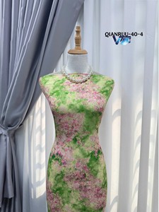 เสื้อผ้าแฟชั่น เสื้อผ้าสตรี ผ้าแจ็คการ์ด ลายดอกคามิลเลีย โพลีเอสเตอร์ 100% (ผ้าแจ็คการ์ด) - Product Image 5