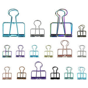 ODMOEMオフィスステーショナリーブルドッグクリップ0.75インチフォールドバッククリップメタル19mmペーパーバインダークリップ - Product Image 2