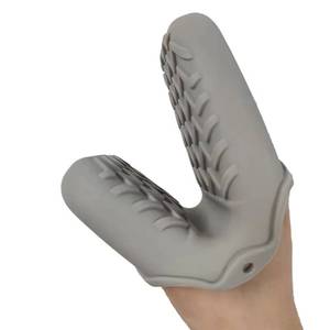 Silicone Mitts Heat Resistant Kitchen <b>Gloves</b> Cooking Baking Grill and <b>Oven</b> Use Food Safe Pot Holder for BBQ - Product Image 2