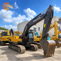 Гибкий в управлении экскаватор VOLVO EC210D с ковшом 1,22 м³, 21-тонный гидравлический б/у экскаватор для строительной компании