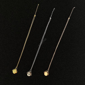 Nombre Zodiaco <span class=keywords><strong>initia</strong></span> logo joyería colgante personalizado encanto cadena Acero inoxidable brújula giratoria ansiedad SPINNER collar grabado - Product Image 4