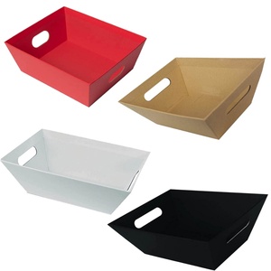 Boîtes trapézoïdales en papier kraft personnalisées en gros pour les fêtes de Noël, les anniversaires, les mariages, les paniers-cadeaux, les emballages de boîtes - Product Image 4