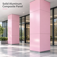 Panneau composite en aluminium (ACP/ACM) blanc massif enduit de PE, léger et facile à installer pour la décoration de devantures de magasins