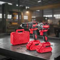 Ensemble d'outils sans fil au lithium-ion 20V personnalisable OEM avec moteur sans balais, visseuse à chocs et perceuse pour application industrielle