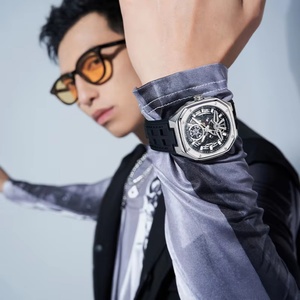 BG5802 Men Automatic <b>Watch</b> <b>Mechanical</b> Wristwatch Rubber Strap Stainless Steel <b>Watches</b> for Men - Product Image 5