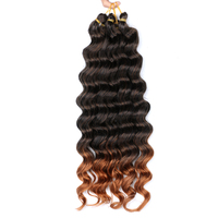 Vente chaude Crochet Tresses Freetress Vague D'eau 20 Pouces Vague Profonde Crochet Cheveux Vague D'océan Extensions De Cheveux