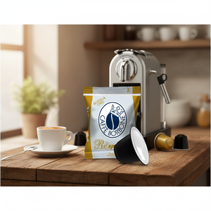 Set Espresso Borbone Gold 100 Capsule Compatibile con NESPRESSO, con Metallo e Foglio di Alluminio con Coperchio, 0,16 Capsule - Product Image 3