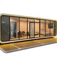 Maison préfabriquée moderne et populaire, personnalisable, pour l'extérieur, de 20 et 40 pieds, type Tiny House, Mobile House, Apple Cabin, personnalisable à Dalian