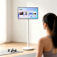 Écran d'affichage numérique LCD HD portable de 27 à 32 pouces, tout-en-un, tactile 10 points, système d'exploitation Android intégré, CMS, diffusion en direct, USB, OEM