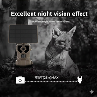 Caméra de chasse solaire 4G 64MP, caméras sans fil, temps de déclenchement de 0,2s, vision nocturne avec LED IR