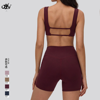 Ensemble de sport 2 pièces pour femme : soutien-gorge de sport et short taille haute – Vêtements de fitness en gros