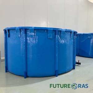 Bassin à poissons pliable en PVC rond de 4000 litres, réservoir à poissons en plastique portable de 5000 litres pour <span class=keywords><strong>Koi</strong></span> |   FUTURERAS - Product Image 2