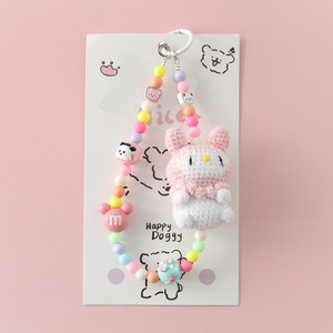 Nuevo Teléfono Móvil de Ganchillo Hecho a Mano con Diseño de <span class=keywords><strong>Edelweiss</strong></span>, Serie de Dibujos Animados, Lana Ecológica, Súper Lindo, Estilo Japonés Coreano - Product Image 2