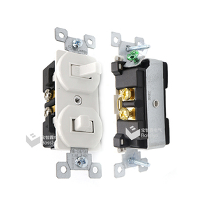 15A 120V Bosslyn US Standard appareils ménagers unipolaire Double interrupteur à bascule - Product Image 1