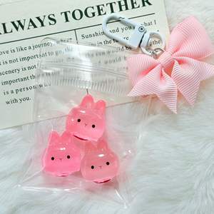 CHENXI ที่แขวนกระเป๋าเป้ตกแต่งรูปกระต่ายน้อยน่ารัก - พวงกุญแจหวานๆ พร้อมโบว์สวยๆ สำหรับสาวๆ - Product Image 5