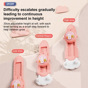 Équipement d'intérieur personnalisé pour enfants Équipement de saut à haute mesure Panier de basket-ball à haute voix 2 en 1 Jouet pour grandir - Product Image 4