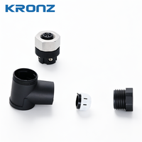 Connecteur de câblage sur site KRONZ M12 4 broches femelle à code A, connexion à vis, IP67, pour capteur industriel, actionneur, automatisation