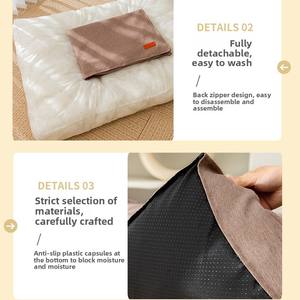 Cama rectangular para perros LY para todas las estaciones para perros grandes Golden Retrievers, cojín de felpa grueso, parte inferior antideslizante, moda lavable extraíble - Product Image 6