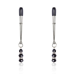 SM Black <span class=keywords><strong>Diamond</strong></span> Long Pin erotico pinze per capezzoli per Bondage Gear - Product Image 6