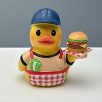 Décoration d'intérieur moderne : Figurine de canard de Hambourg en résine faite à la main, amusante, pour cosplay de serveur, ornements d'intérieur, artisanat pour salon