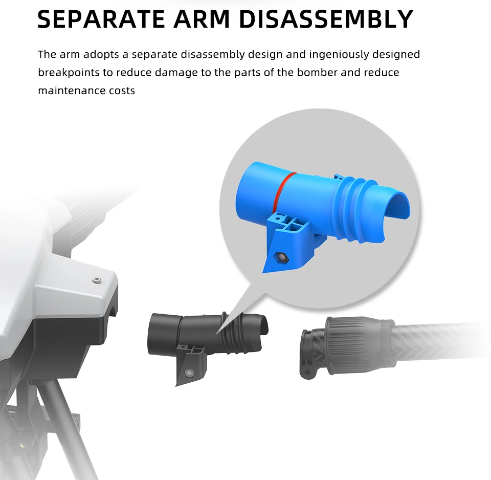 EFT X6100 Industrial Drone, the arm adopts a separate disassembly design and ingeniously