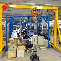 Mini-grue de levage portative avec commande pendentif, hauteur de levage 2-6m, capacités 1, 2, 3 et 5 tonnes
