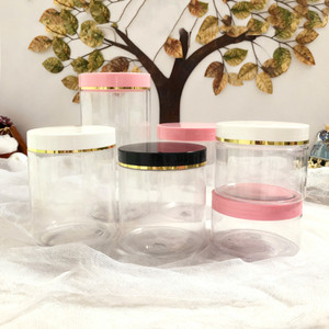 Envase Redondo de Plástico PET Rosa para Crema Cosmética de 300G <span class=keywords><strong>500G</strong></span> para Mascarilla Facial, Champú, Loción, con Tapa de Rosca - Product Image 3