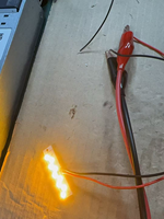 Nouvelles Perles Lumineuses LED Œil de Diable Ambre pour Panneau de Voiture, Éclairage Décoratif, Accessoires de Modification Automobile