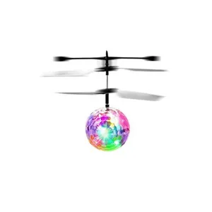 2023热传感器飞球发光遥控发光二极管球电子红外感应球飞机遥控玩具迷你直升机