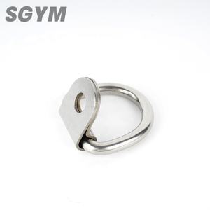 ربط أسفل الفولاذ المقاوم للصدأ D حلقة ثقب واحد D حلقات الصورة الإطار حزام هوك شماعات - Product Image 2