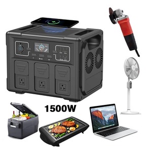 Estación de Energía Portátil de 1500W LiFePO4 con Inversor de Onda Sinusoidal Pura, Arrancador de Emergencia para Uso en Campamentos al Aire Libre - Product Image 3