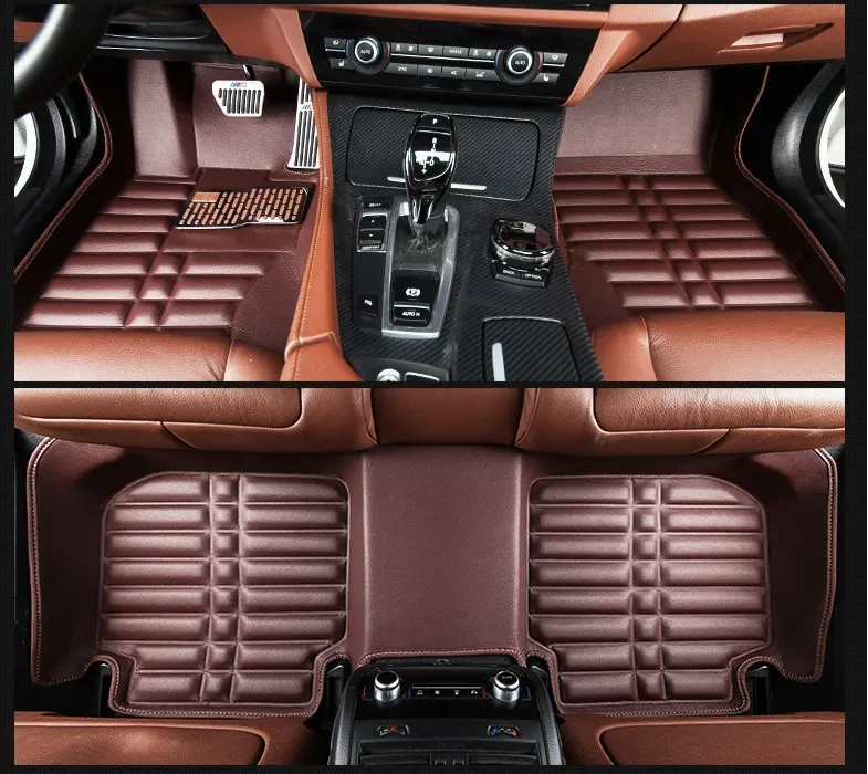 Italien design auto + matte rownfur dicken schwamm langlebig schützen auto wasserdicht teppich pvc material boden teppich für auto matting