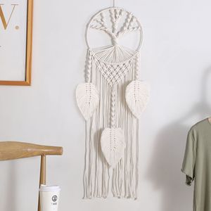 Bohème fait à la main <span class=keywords><strong>macramé</strong></span> tapisserie tenture murale <span class=keywords><strong>arbre</strong></span> <span class=keywords><strong>de</strong></span> <span class=keywords><strong>vie</strong></span> capteur <span class=keywords><strong>de</strong></span> rêves décor <span class=keywords><strong>de</strong></span> chambre pour filles accessoires - Product Image 2